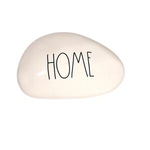 Rae Dunn‎ Home Décor Ceramic "HOME" stone shape Artisan Collection By Magenta